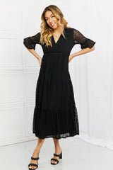 P & Rose Lovely Lace Full Size Tiered Dress - Trendsi - Flyclothing LLC
