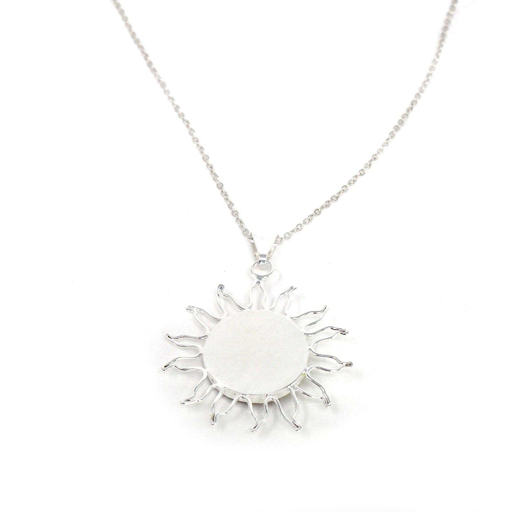 Sun and Moon Red Jasper Pendant with Chain - Artisana - Flyclothing LLC