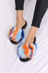 Forever Link Plush Open-Toe Sandals - Trendsi - Flyclothing LLC