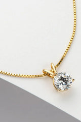 Show Off 1 Carat Moissanite Pendant Necklace - Trendsi - Flyclothing LLC