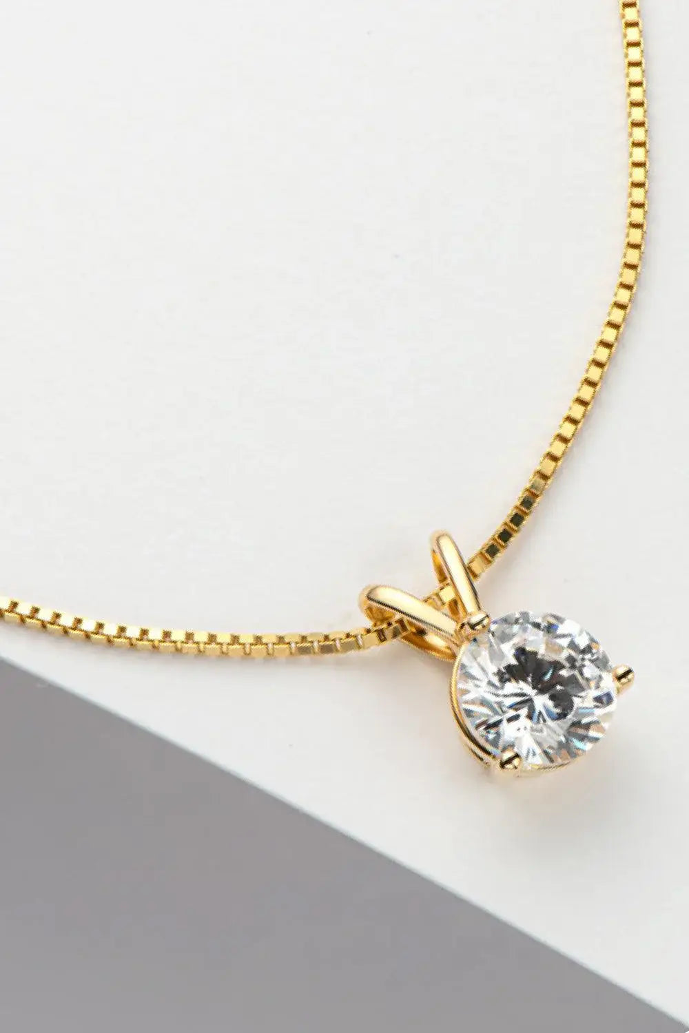 Show Off 1 Carat Moissanite Pendant Necklace - Trendsi - Flyclothing LLC