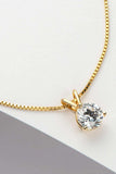 Show Off 1 Carat Moissanite Pendant Necklace - Trendsi - Flyclothing LLC