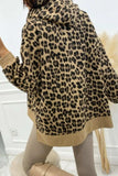 Leopard Dropped Shoulder Hoodie - Trendsi - Flyclothing LLC