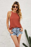 Grecian Neck Knit Tank - Trendsi - Flyclothing LLC