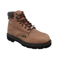 Men's 6" Steel Toe Work Boot Brown - Flyclothing LLC