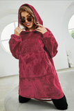 Kangaroo Pocket Dropped Shoulder Hoodie - Trendsi