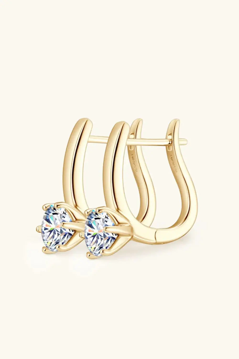 2 Carat Moissanite 925 Sterling Silver Earrings - Trendsi - Flyclothing LLC