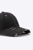 Distressed Adjustable Baseball Cap - Trendsi - Flyclothing LLC