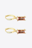 Retro 925 Sterling Silver Cubic Zirconia Drop Earrings - Trendsi