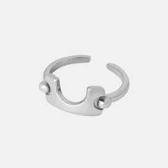 18K Gold-Plated Irregular Open Ring - Trendsi