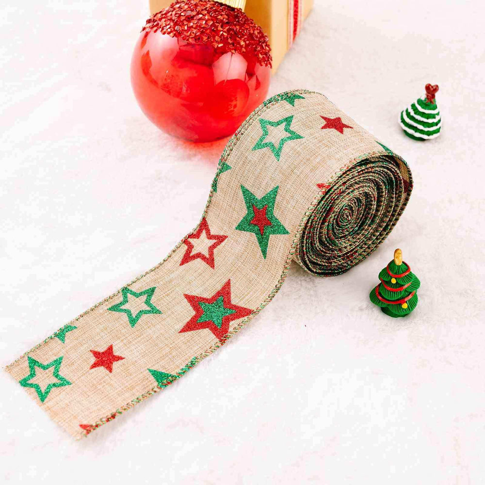 Christmas Polyester Ribbon - Trendsi - Flyclothing LLC
