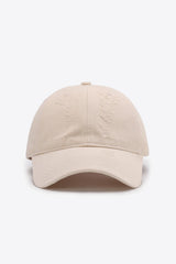 Distressed Adjustable Baseball Cap - Trendsi