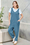 Double Take Full Size Sleeveless Straight Jumpsuit - Trendsi - Flyclothing LLC