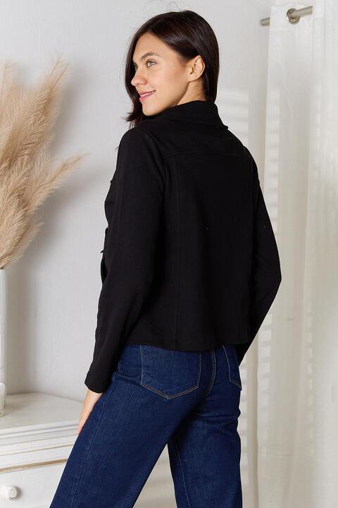 Culture Code Full Size Zip-Up Jacket with Pockets - Trendsi