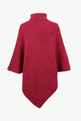 Turtleneck Buttoned Poncho - Trendsi - Flyclothing LLC