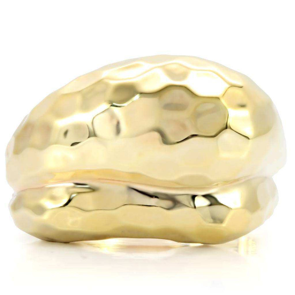 Alamode Gold Brass Ring with No Stone - Alamode - Flyclothing LLC