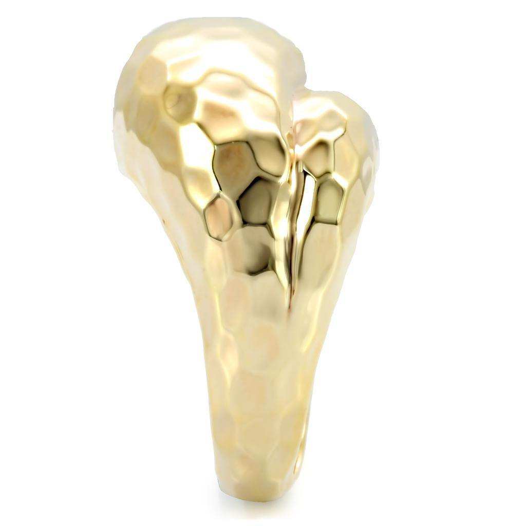 Alamode Gold Brass Ring with No Stone - Alamode - Flyclothing LLC