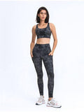 Double Take Wide Waistband Leggings with Pockets - Trendsi