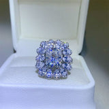 3 Carat Moissanite 925 Sterling Silver Ring - Trendsi
