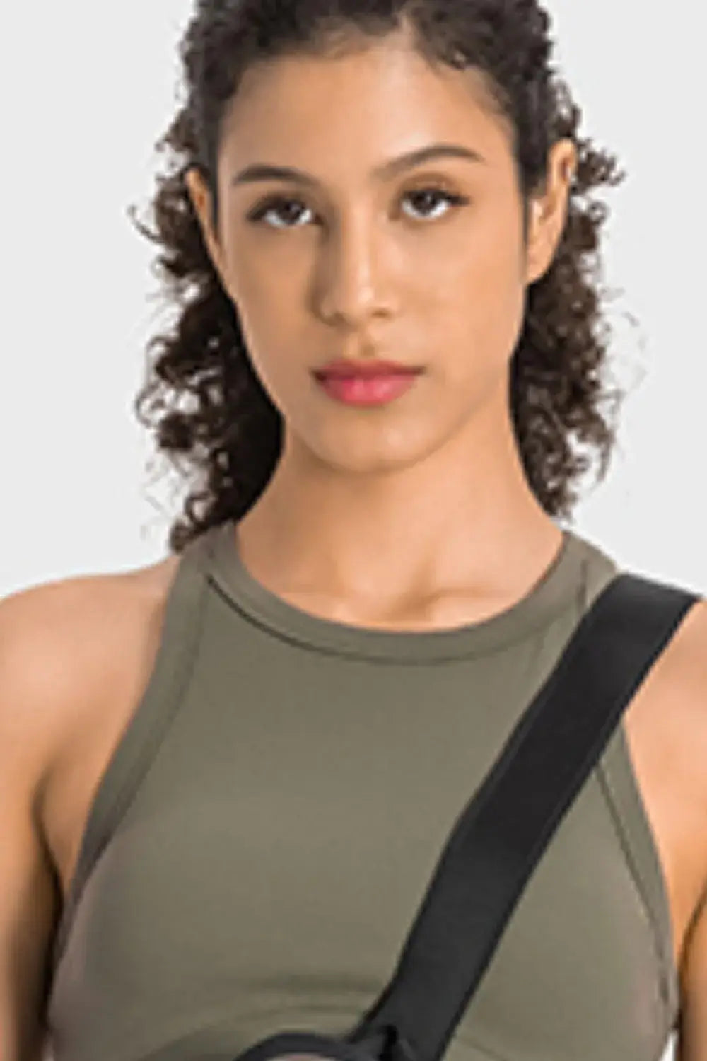Racerback Cropped Sports Tank - Trendsi - Flyclothing LLC