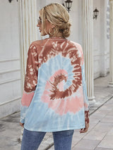 Printed Round Neck Raglan Sleeve Tee - Trendsi - Flyclothing LLC