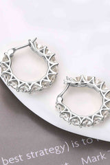 7.2 Carat Moissanite 925 Sterling Silver Earrings - Trendsi - Flyclothing LLC