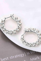 7.2 Carat Moissanite 925 Sterling Silver Earrings - Trendsi