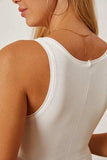 Square Neck Wide Strap Tank - Trendsi - Flyclothing LLC