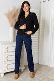 Culture Code Full Size Zip-Up Jacket with Pockets - Trendsi