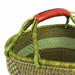 Bolga Market Basket, Large - Mixed Colors - Gitzell