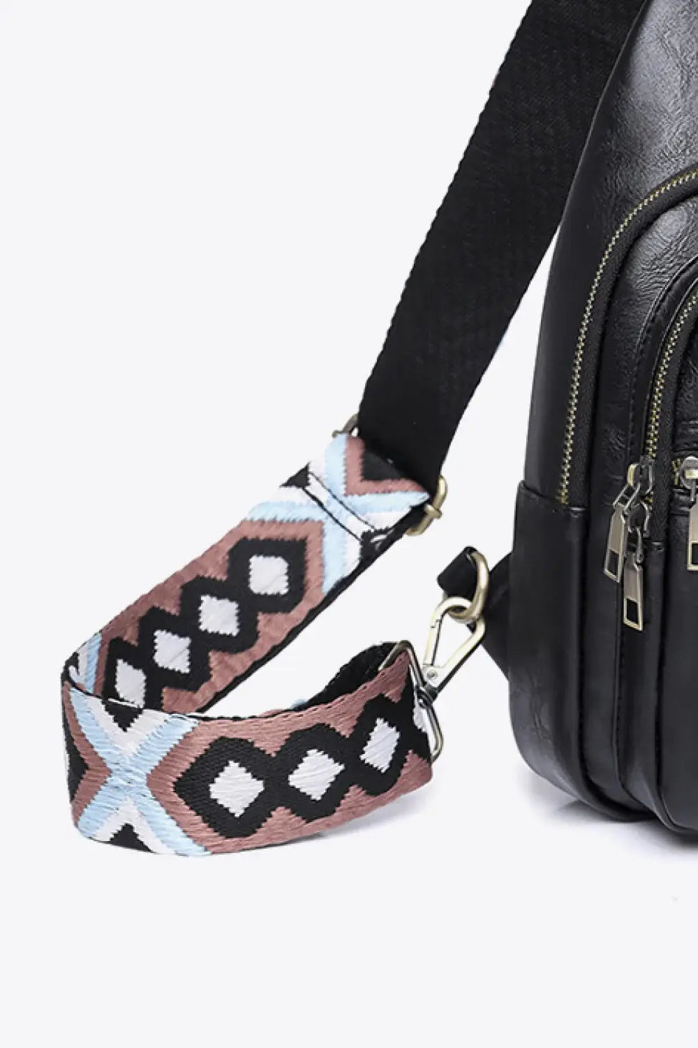 It's Your Time PU Leather Sling Bag - Trendsi - Flyclothing LLC