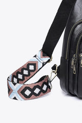 It's Your Time PU Leather Sling Bag - Trendsi - Flyclothing LLC