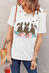 Easter Bunny Graphic Distressed Tee Shirt - Flyclothing LLC