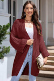Open Front Longline Cardigan - Trendsi - Flyclothing LLC