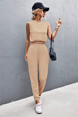 Sleeveless Top and Joggers Set - Trendsi - Flyclothing LLC
