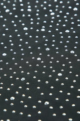 Rhinestone Round Neck Long Sleeve Bodysuit - Trendsi - Flyclothing LLC