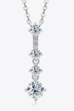 Keep You There Multi-Moissanite Pendant Necklace - Trendsi