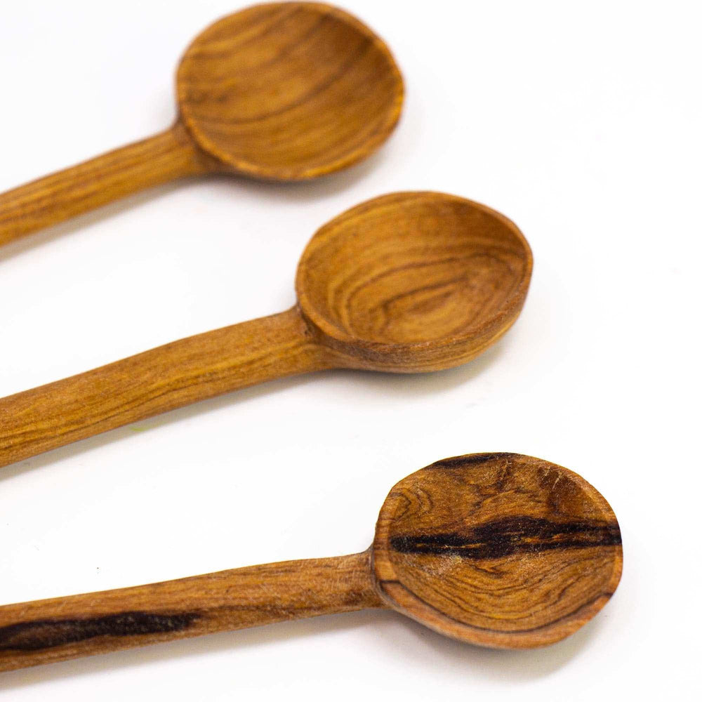 Simple Batik Olive Wood Spoon Set of 3 - Jedando - Flyclothing LLC