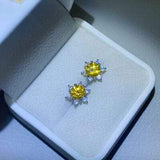 2 Carat Moissanite 925 Sterling Silver Stud Earrings - Trendsi - Flyclothing LLC
