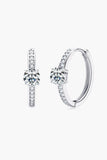 Carry Your Love 1 Carat Moissanite Platinum-Plated Earrings - Trendsi