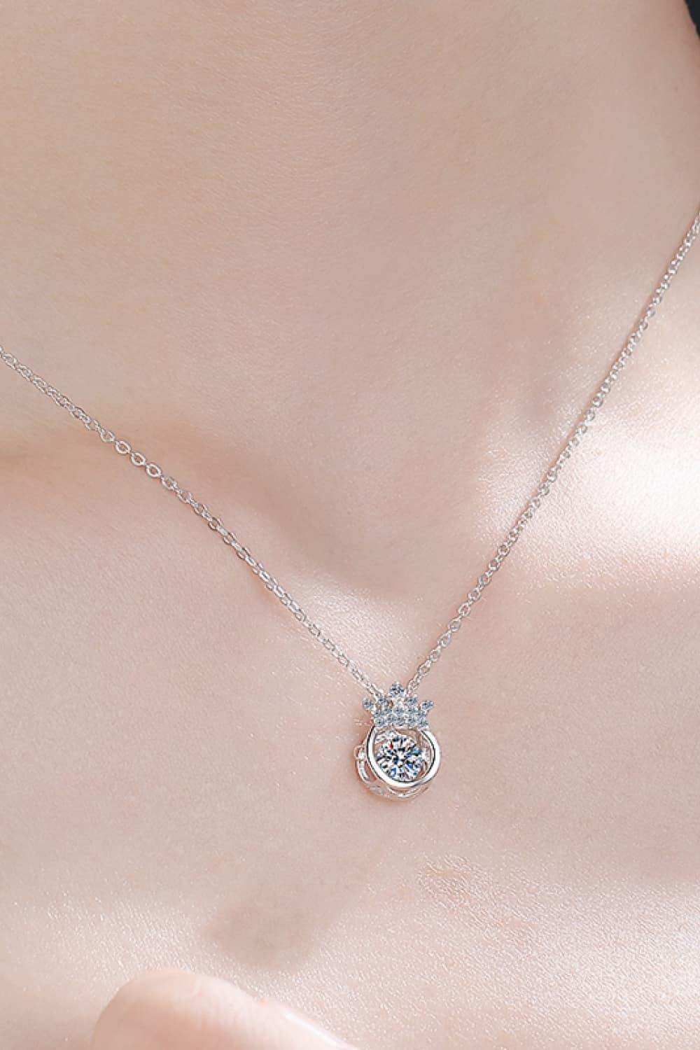 Moissanite 925 Sterling Silver Necklace - Trendsi - Flyclothing LLC