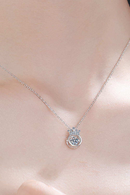 Moissanite 925 Sterling Silver Necklace - Trendsi - Flyclothing LLC