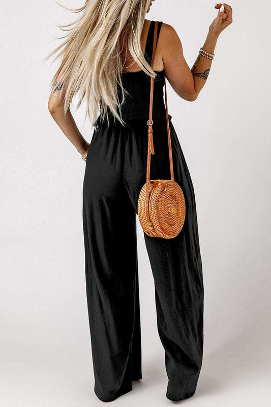 Square Neck Cropped Tank Top and Long Pants Set - Trendsi - Flyclothing LLC