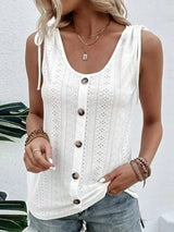 Full Size Scoop Neck Sleeveless Tank Top - Trendsi - Flyclothing LLC