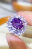3 Carat Moissanite Platinum-Plated Ring - Trendsi