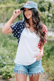 US Flag V-Neck Tee Shirt - Flyclothing LLC
