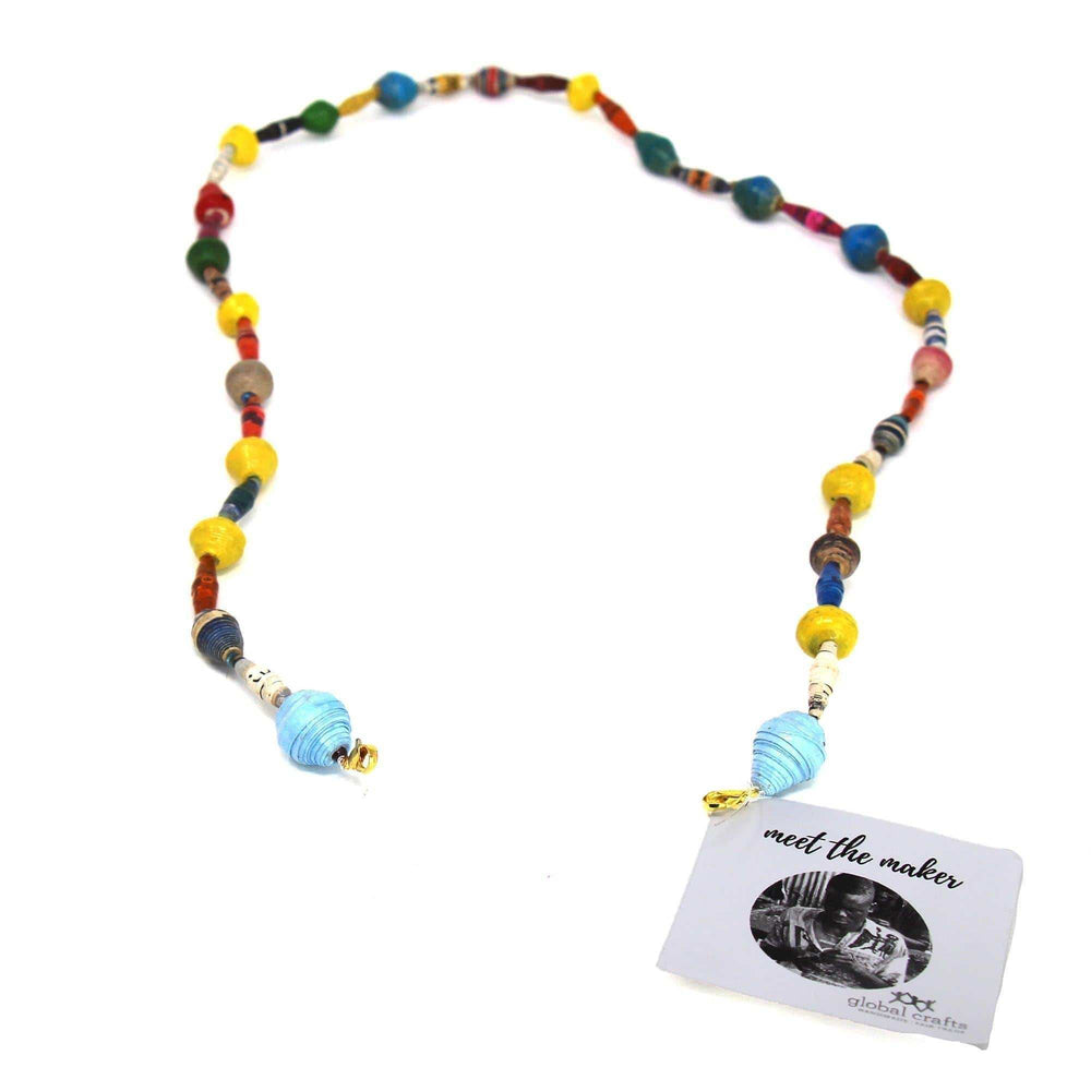 Face Mask/Eyeglass Paper Bead Chain, Colorful Mixed Shapes - Creative Alternatives - Flyclothing LLC