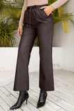 Drawstring Wide Leg Long Pants - Trendsi - Flyclothing LLC