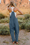 Double Take V-Neck Sleeveless Jumpsuit with Pocket - Trendsi - Flyclothing LLC