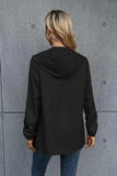 Zip Up Long Sleeve Hooded Watertight Jacket - Trendsi - Flyclothing LLC